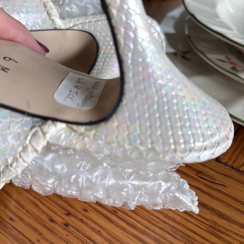 Jack Rogers Whipstitches Kitten Heel Thong Sandals SZ 6 - Picture 11 of 16